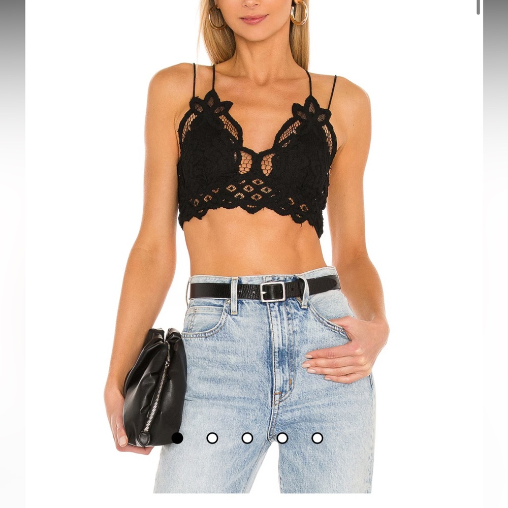 Women’s Large, Free People Adella Bralette in Black
